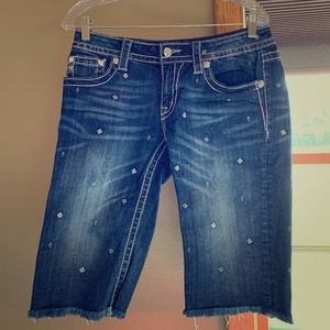 Miss Me, Size 29, denim Bermuda shorts